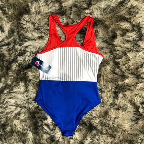 PEPSI one piece racerback swimsuit - Picture 5 of 11